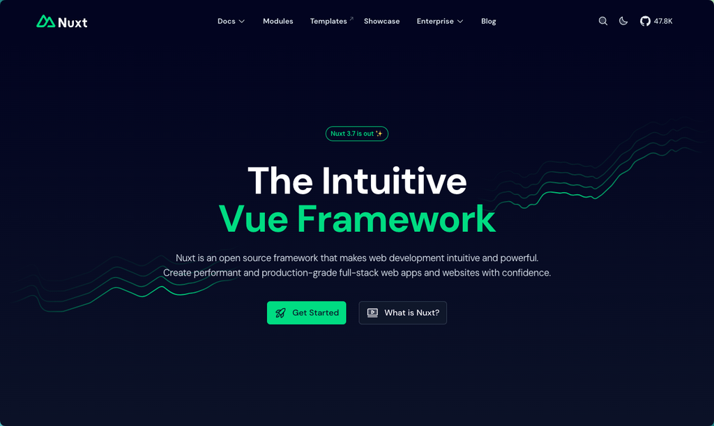 Nuxt Website Screenshot